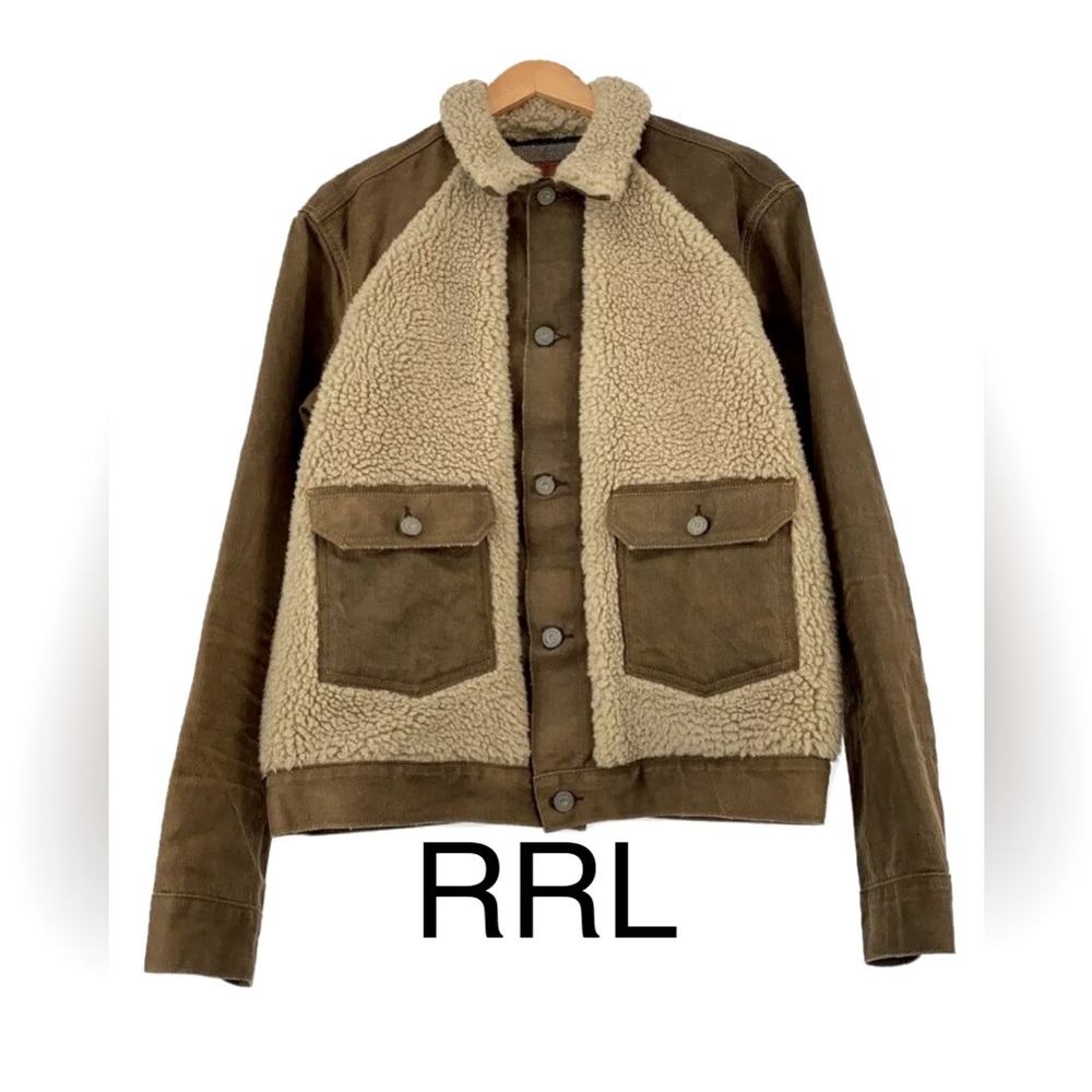 RRL Grizzly denim and shearling jacket.  Hardly worn.